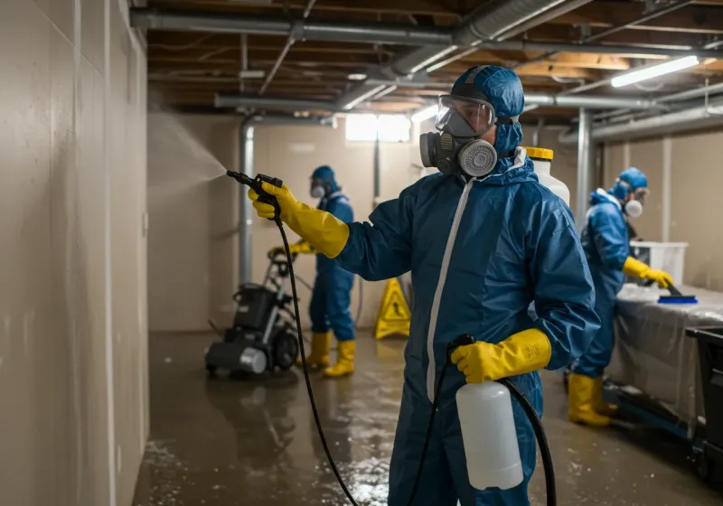 Basement Sanitization and Antimicrobial Treatment process in Lowell, AR